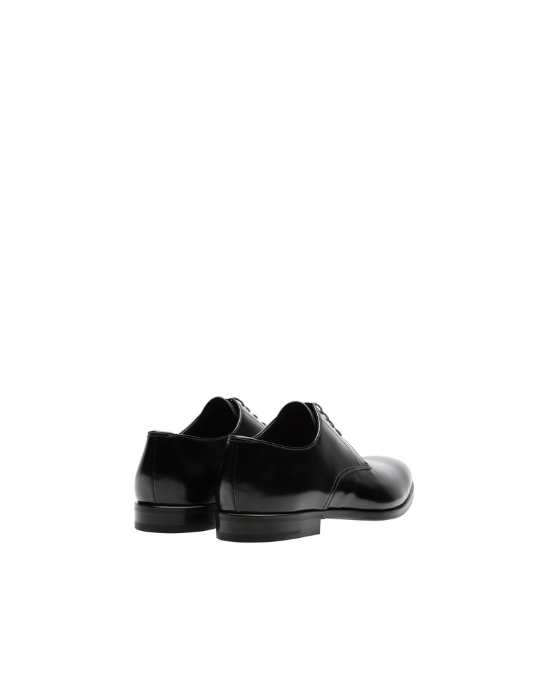 Brushed leather derby shoes 4