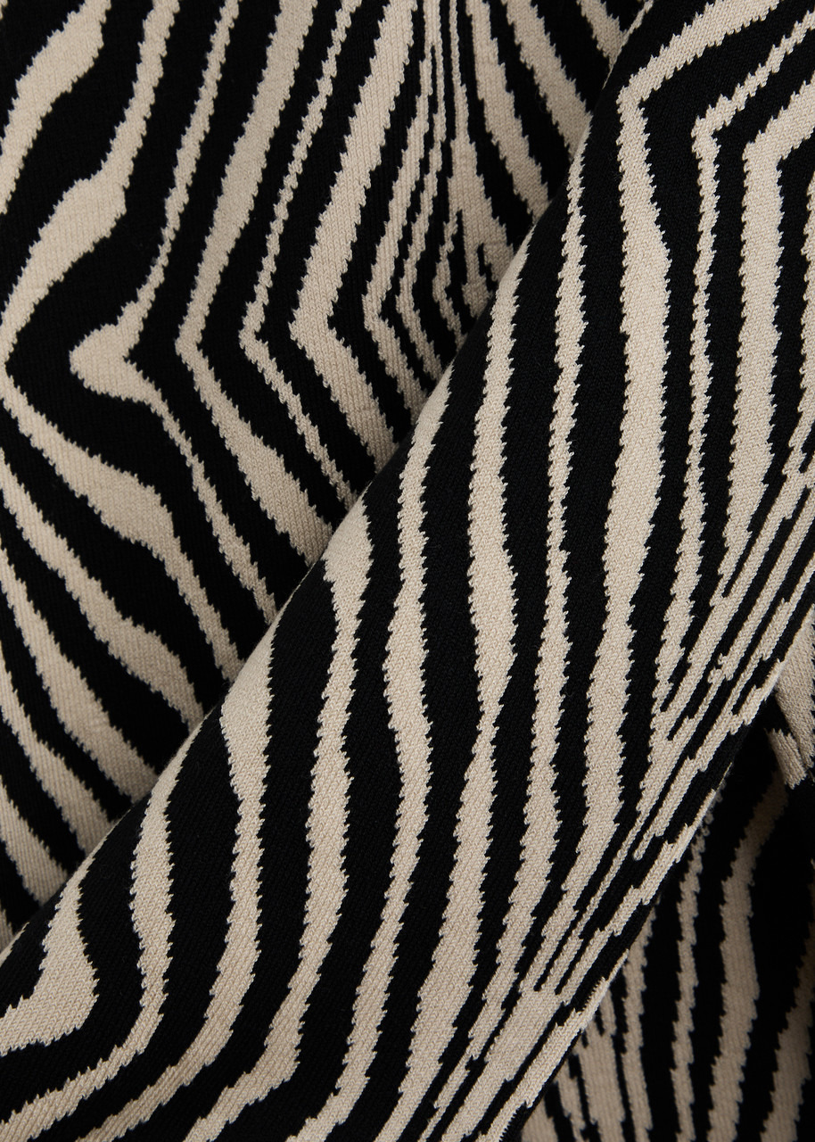 BY Malene Birger Bernie Zebra-intarsia Stretch-knit Jumper - 5