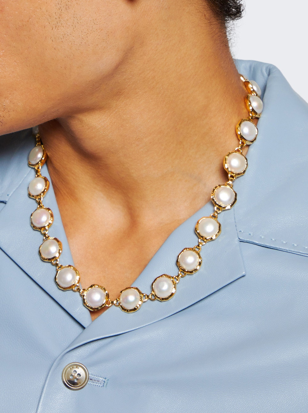 The Pearl Circle Necklace Yellow Gold - 2
