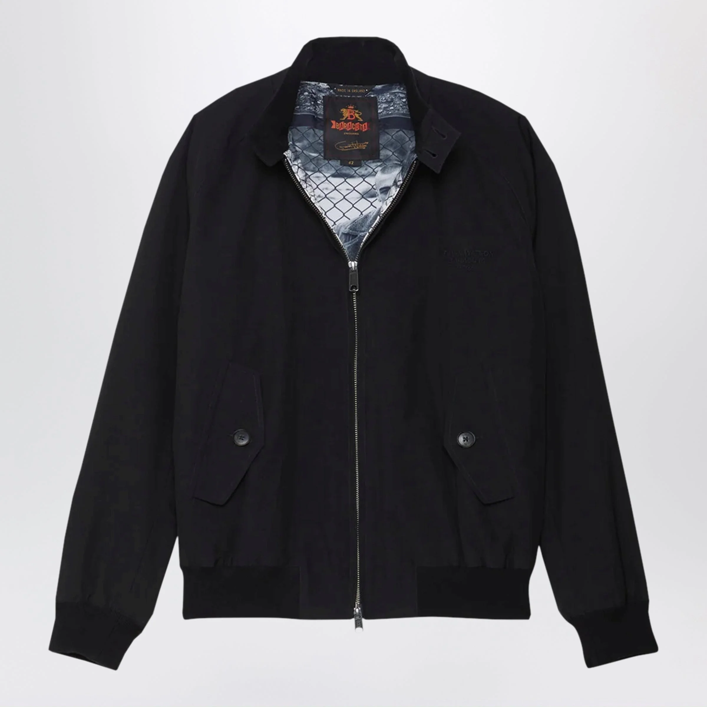 Black G9 Gavin Watson jacket with printed lining - 1