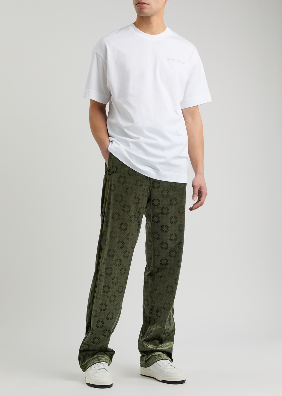 Givenchy Logo-jacquard Velour Sweatpants - 4