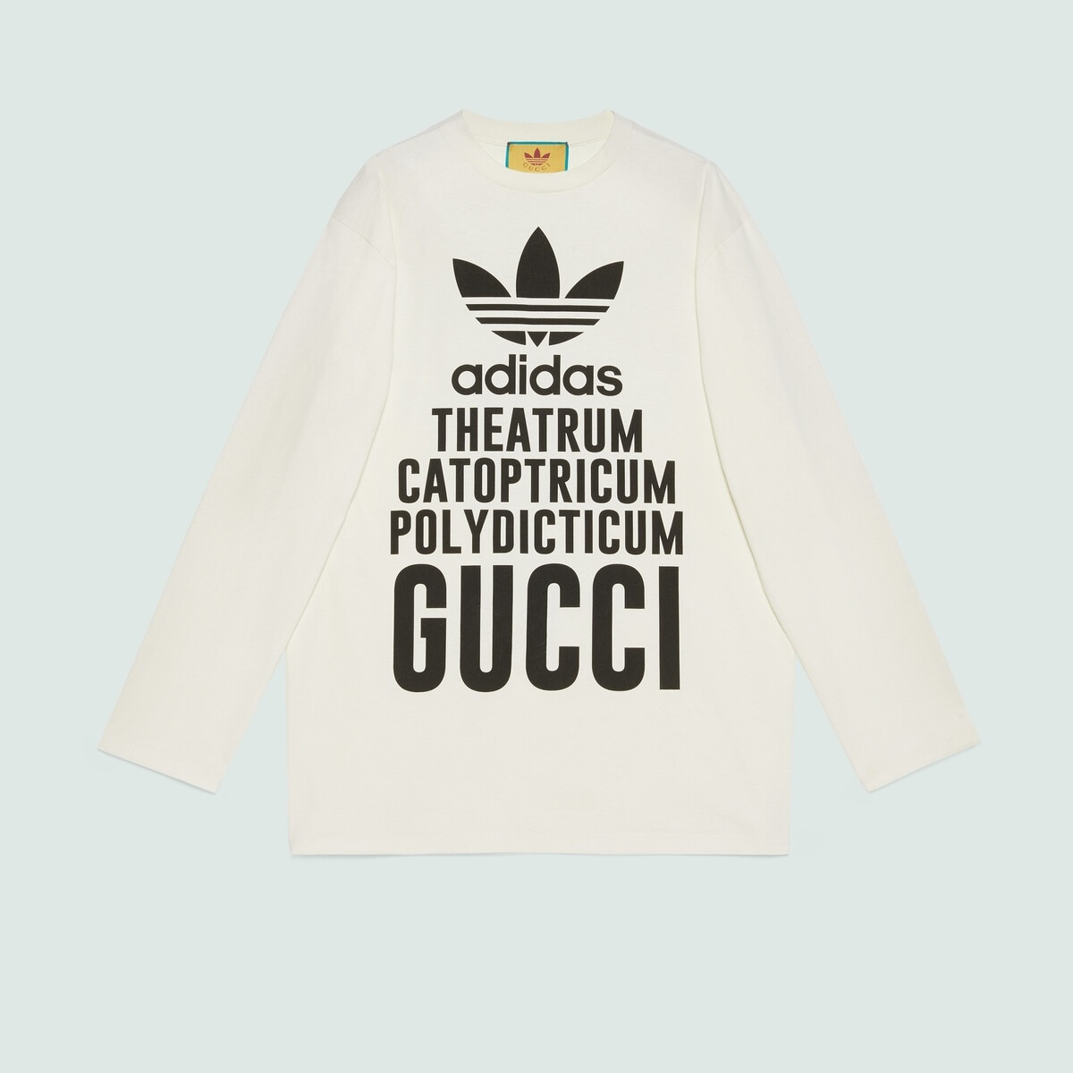 GUCCI adidas x Gucci long cotton T-shirt | REVERSIBLE