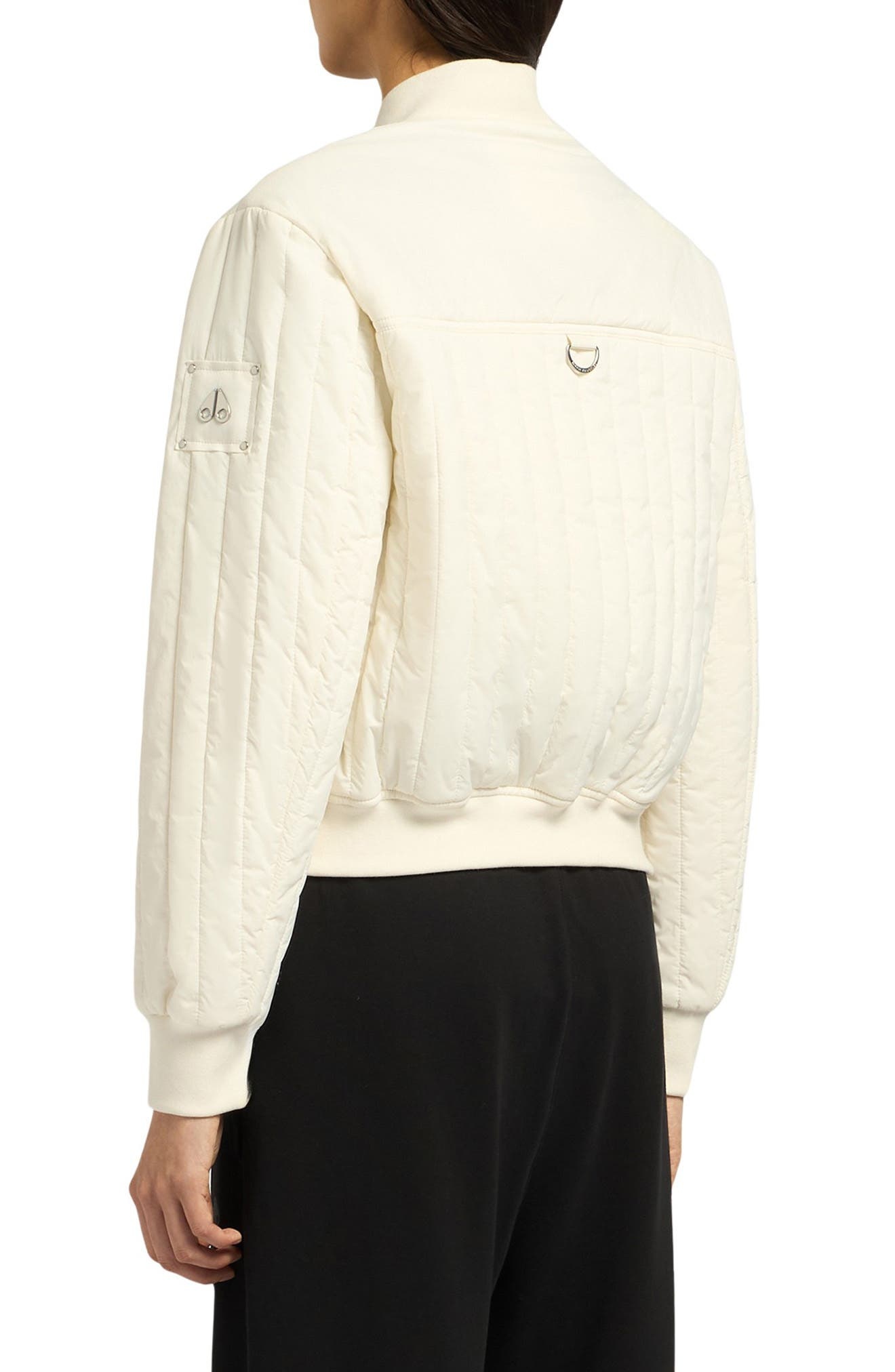 Moose Knuckles Fairhaven Quilted Ripstop Bomber Jacket in Plaster at Nordstrom - 2
