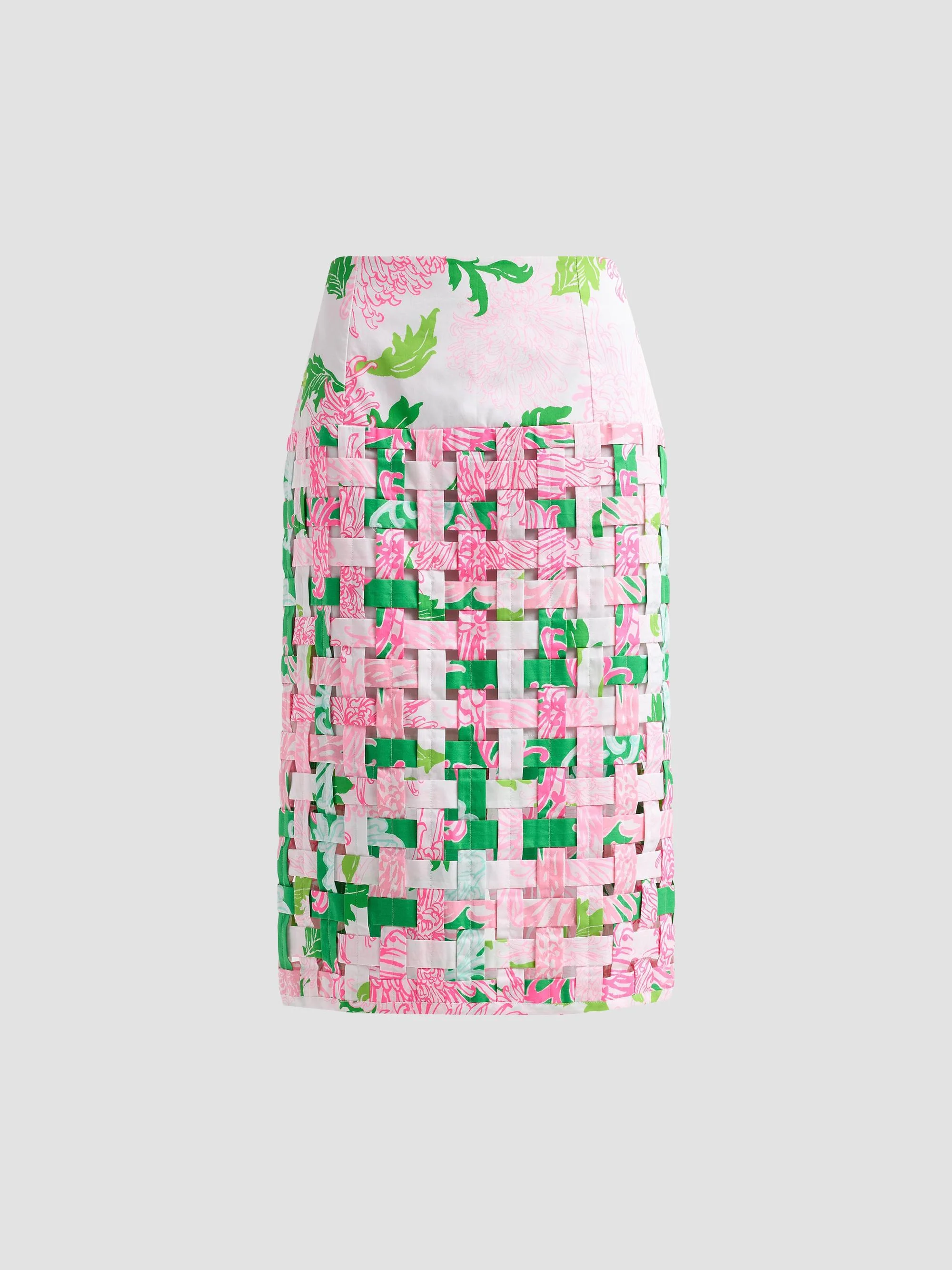 Women's Goodwin Printed Woven Midi Skirt - Resort White - 1