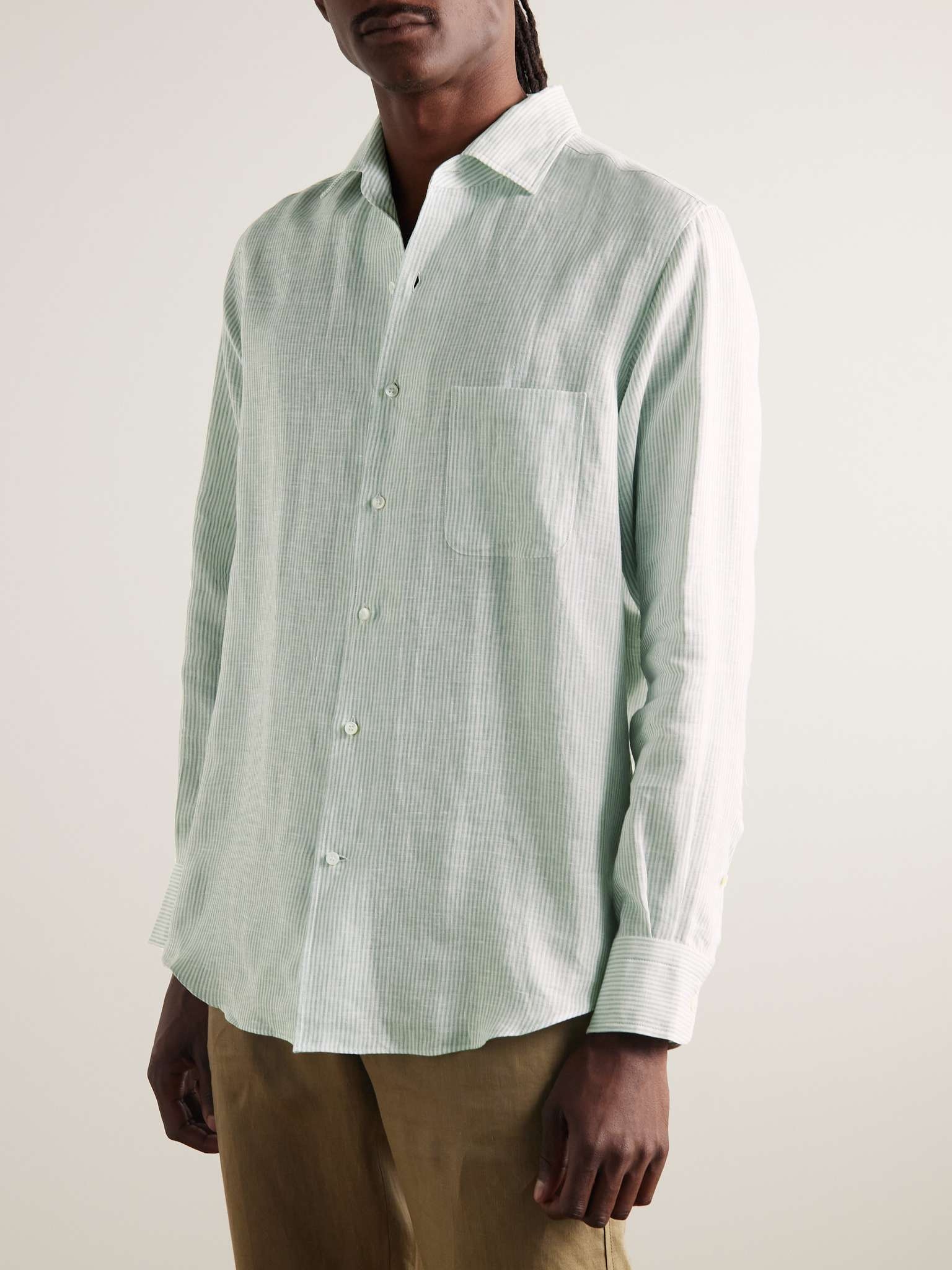 Striped Linen Shirt - 3