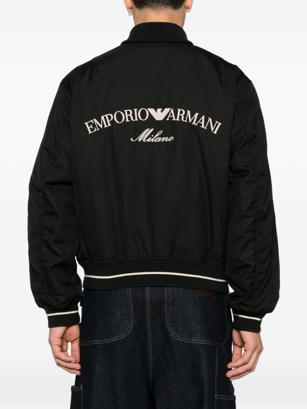 Logo nylon bomber jacket - 5