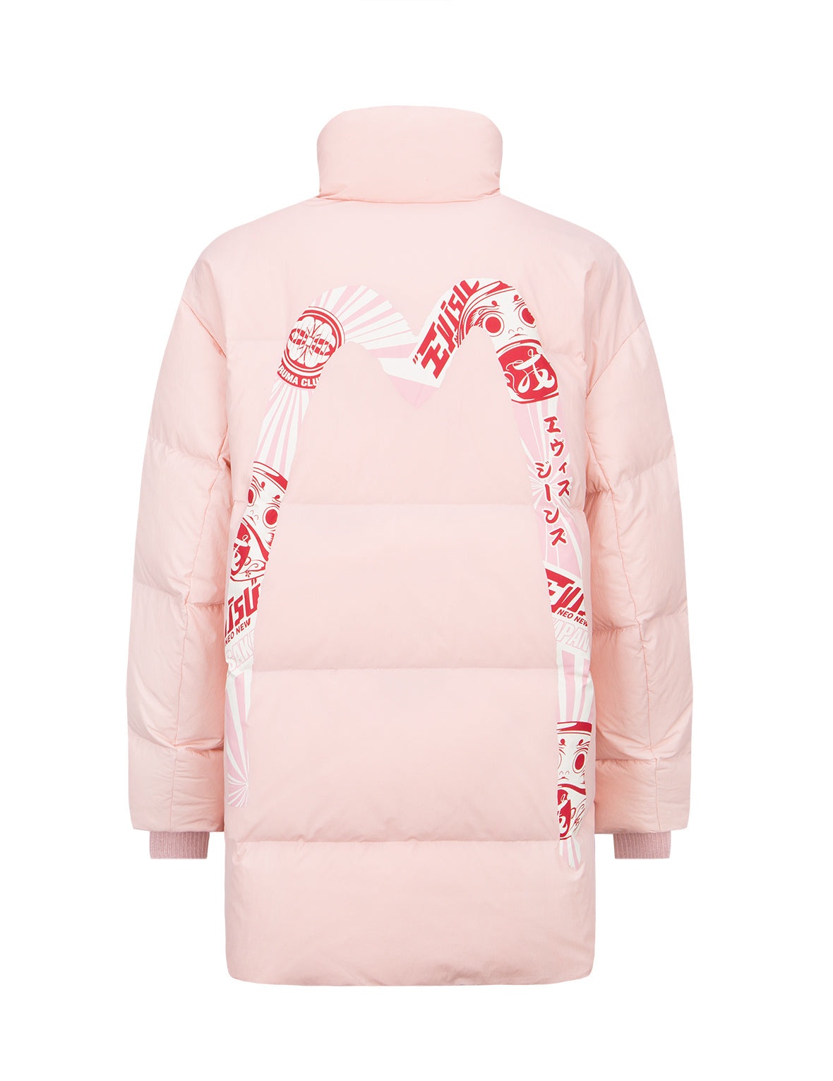 Kokeshi Daruma Daicock Print Down Jacket - 7