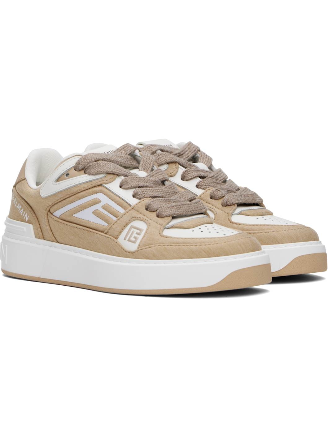 Tan B-Court Skate Sneakers - 4
