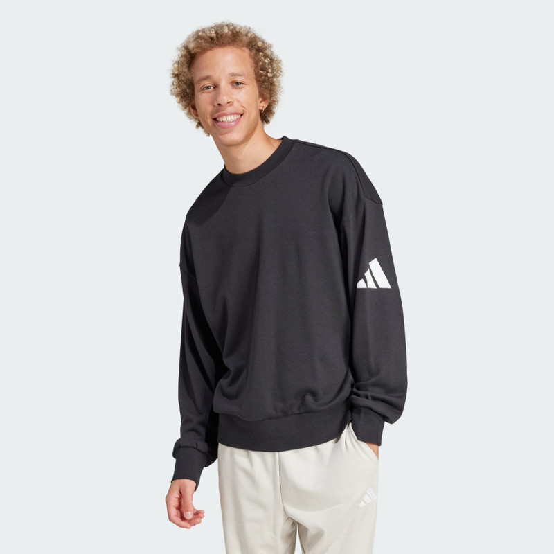 adidas Essentials Loose Fit 3 Bar Logo Sweatshirt outlook