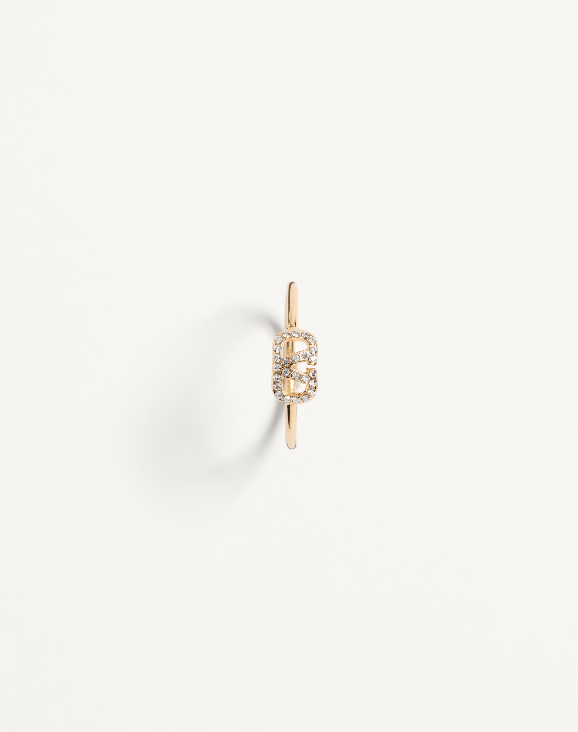 VLOGO SIGNATURE METAL AND SWAROVSKI® CRYSTAL RING - 2
