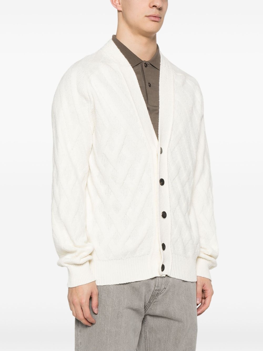 chunky-knit cardigan - 3
