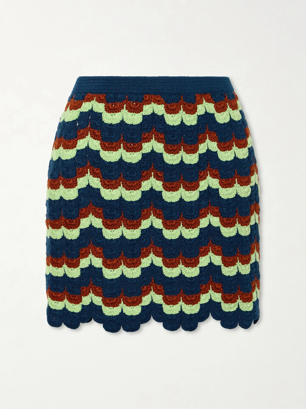 Alba Crocheted Cotton Mini Skirt - 1