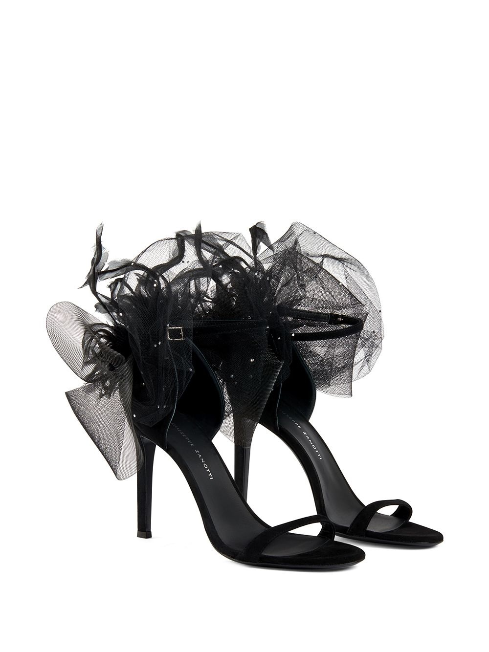 Odile 105mm bow-appliqué sandals - 2