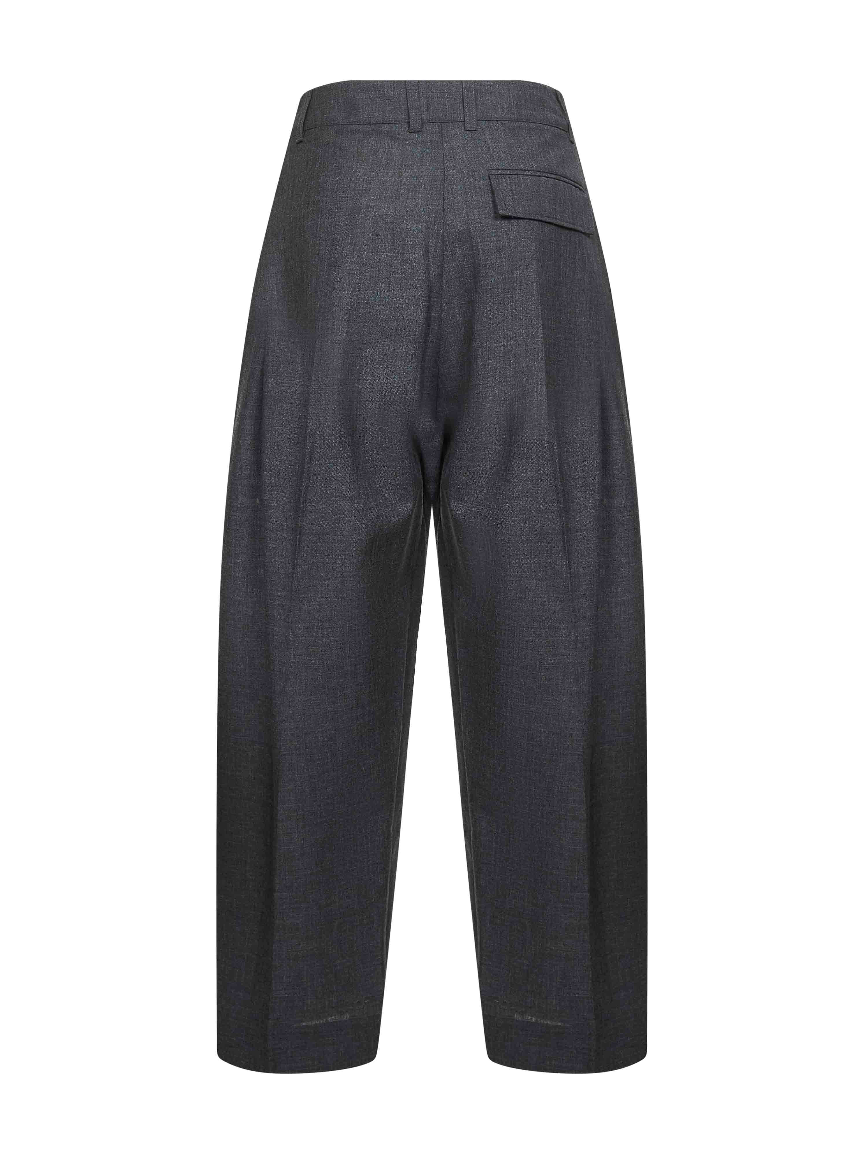 Grey melange wool Acuna trousers - 2