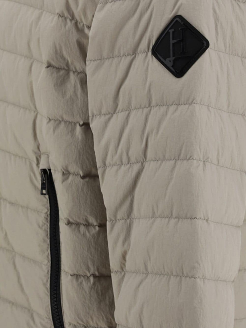 Herno logo-appliqué puffer jacket outlook