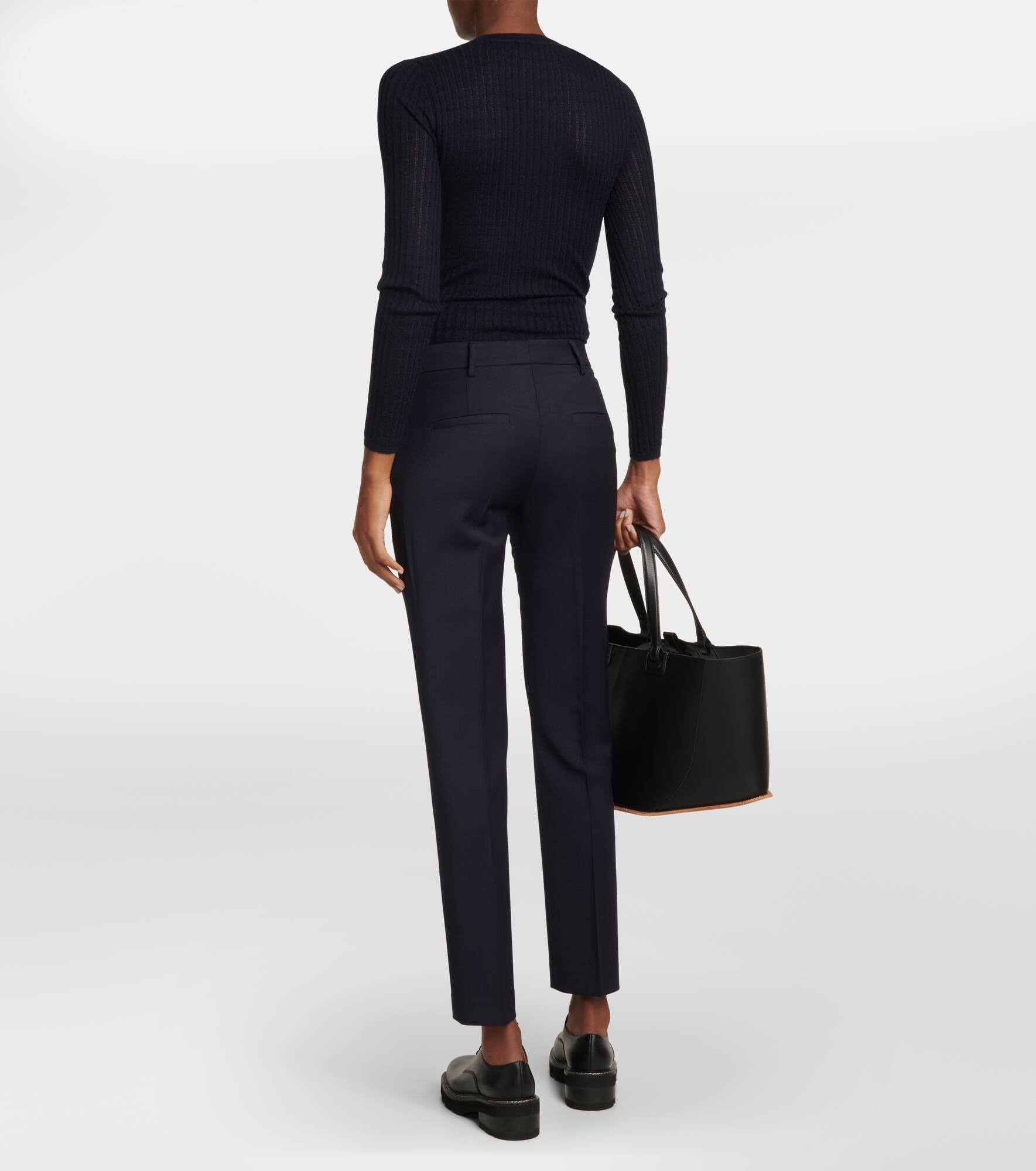 High-rise wool pants - 3