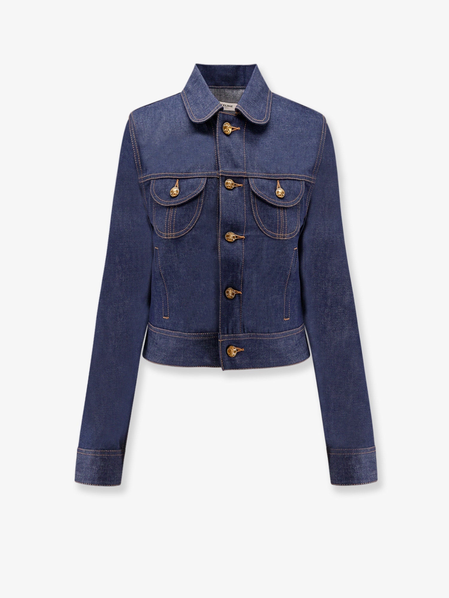 ジャケット CELINE  Jeans jacket with Triomphe buttons CELINE Celine Women Jeans Jacket With Triomphe Buttons