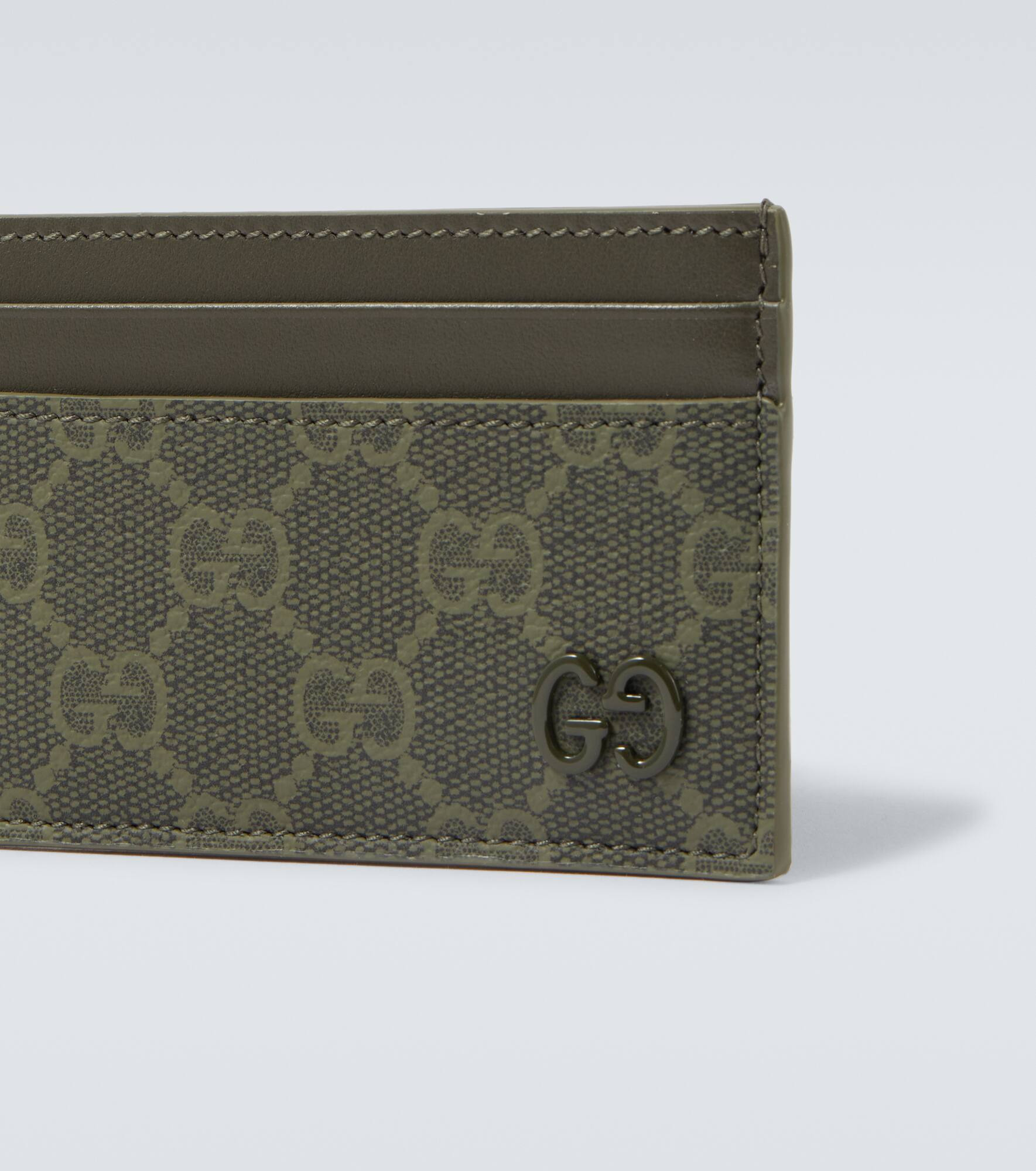 GG Canvas and leather card holder - 3