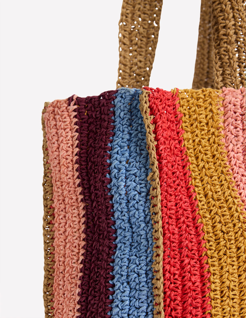 Shopper Tote-Multi Stripe 5