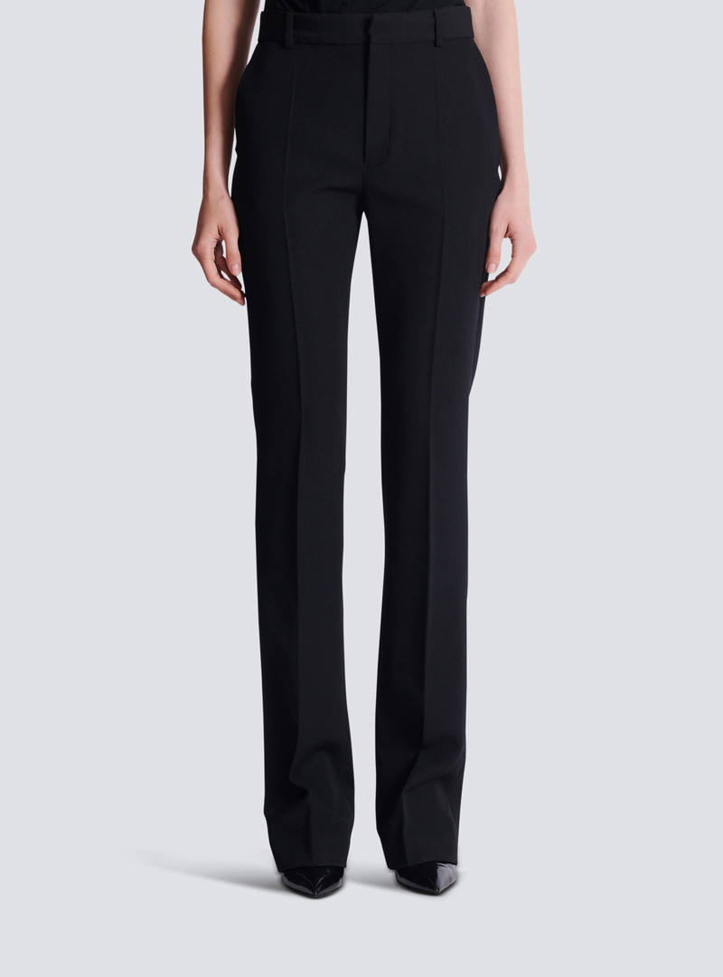 Straight-leg grain de poudre trousers 5