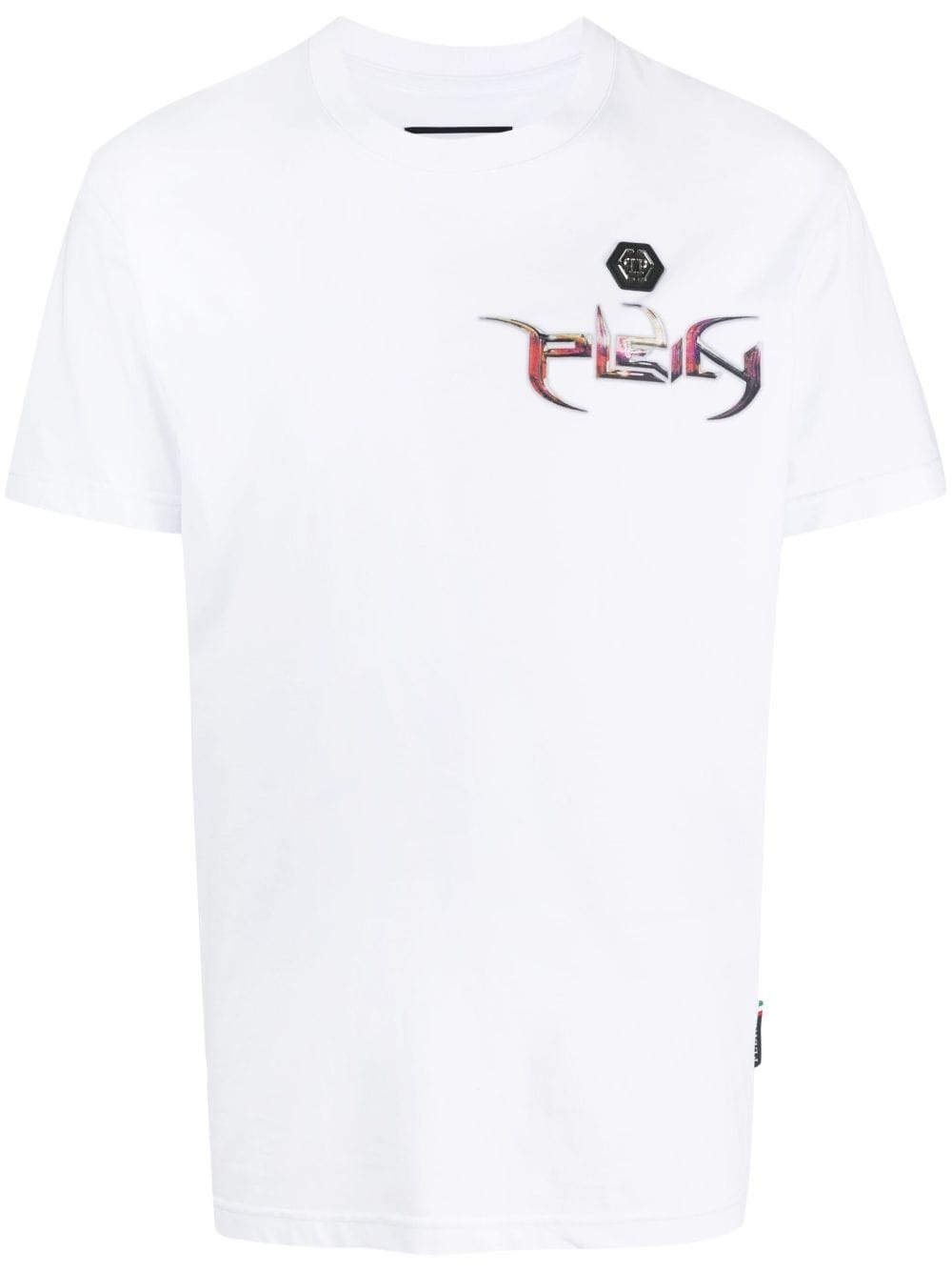 logo-print cotton T-shirt - 1