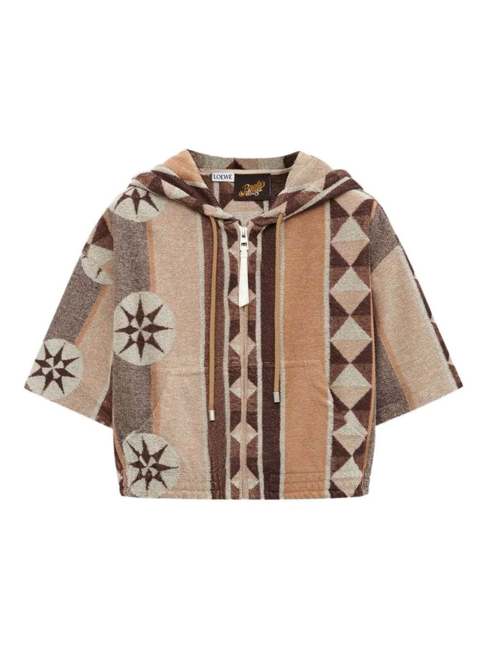 geometric-pattern hoodie - 1