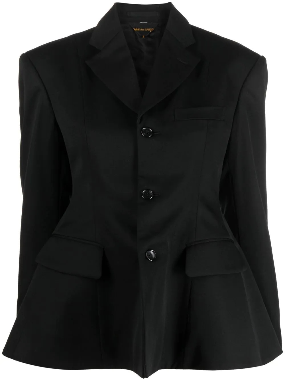 peplum-waist tailored blazer - 1