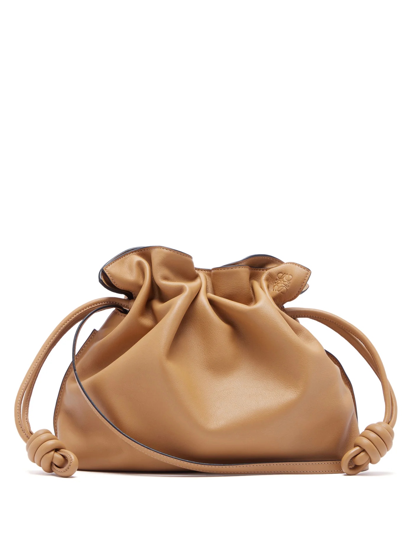 Flamenco drawstring leather cross-body bag - 1