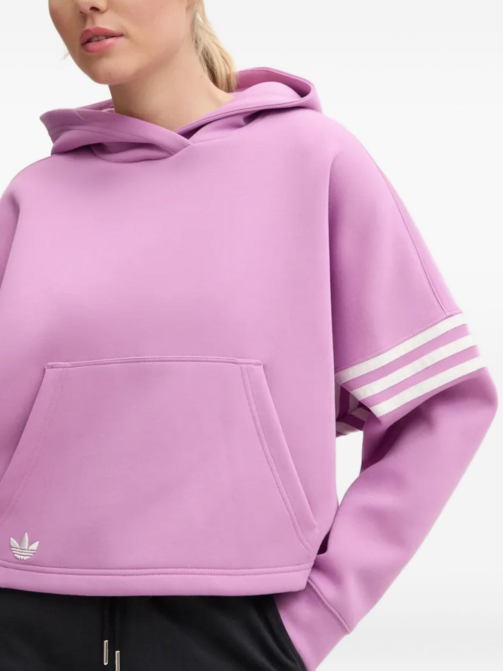 three-stripe long-sleeve hoodie - 3
