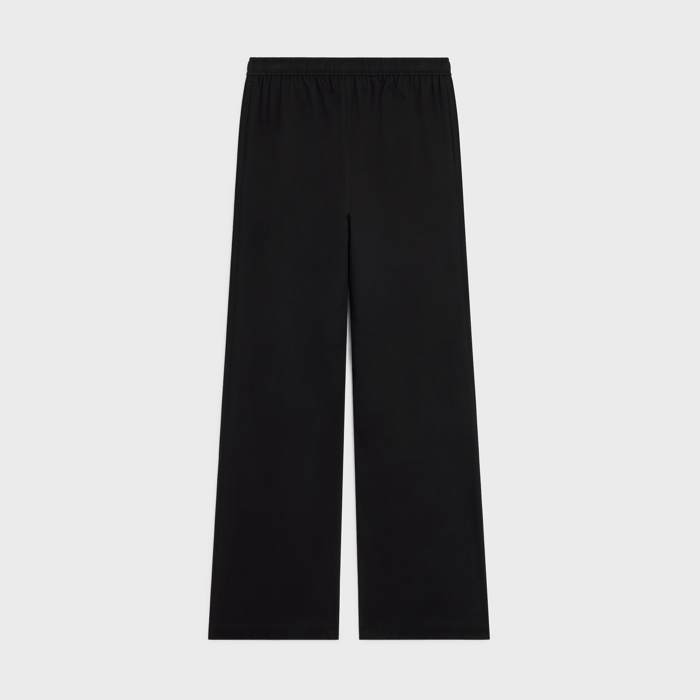 drawstring trousers IN cotton canvas - 2