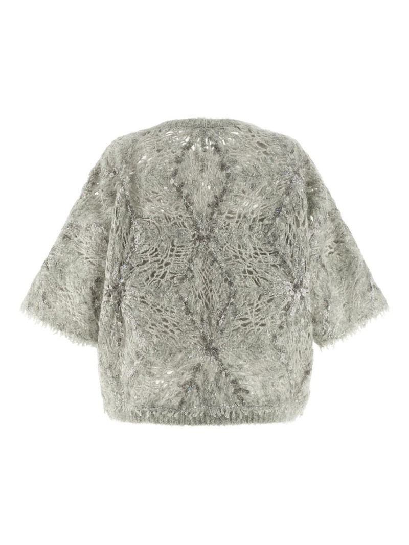 Brunello Cucinelli sequin knitted sweater outlook