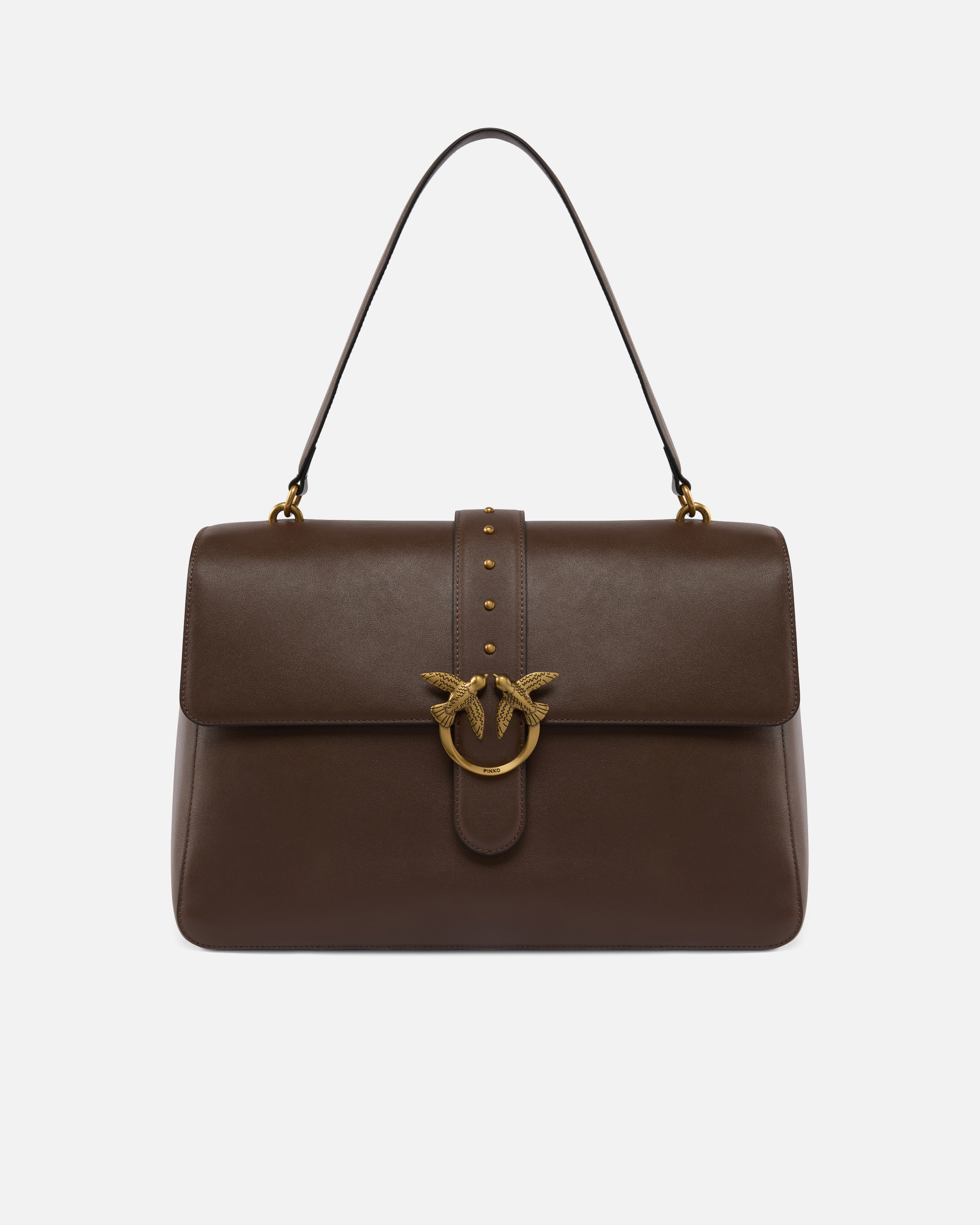 LEATHER MAXI LOVE BAG SLOUCHY SHOULDER BAG - 1