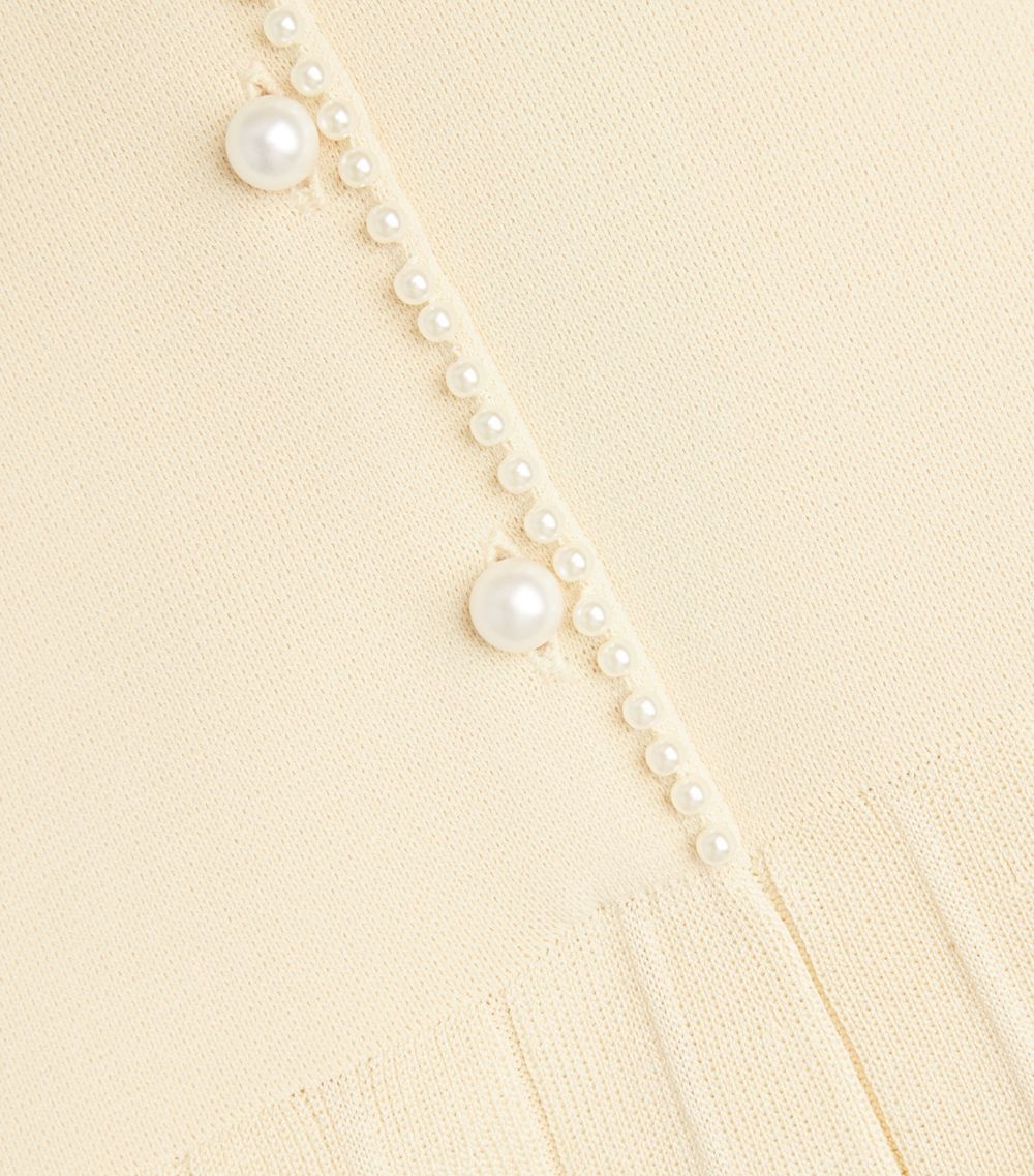 関税・送料込み!【国内発送】SANDRO pearl Midi ワンピース Sandro Pearl-Trim Midi Dress | harrods | REVERSIBLE