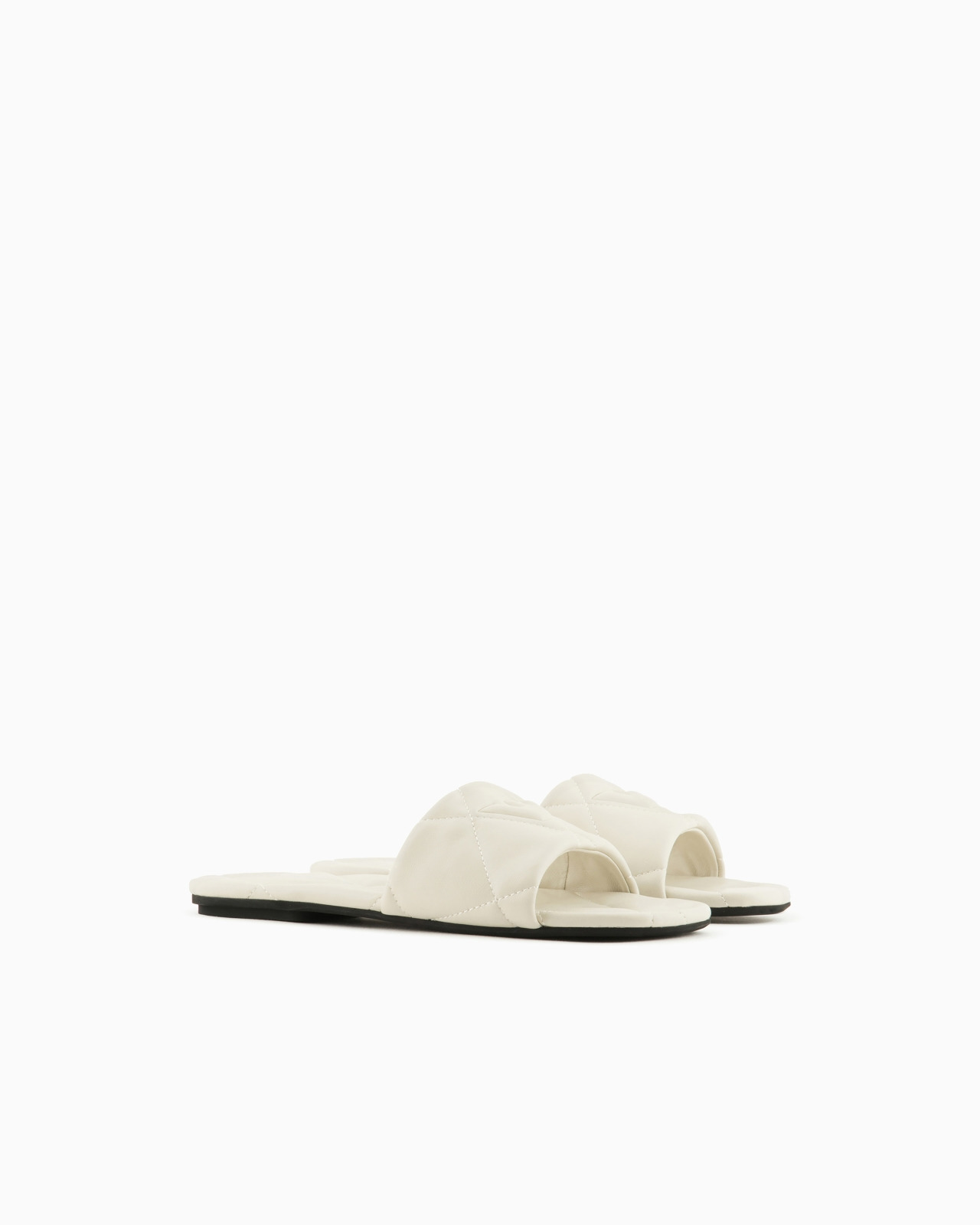Quilted nappa-leather effect sandals with eagle - 2