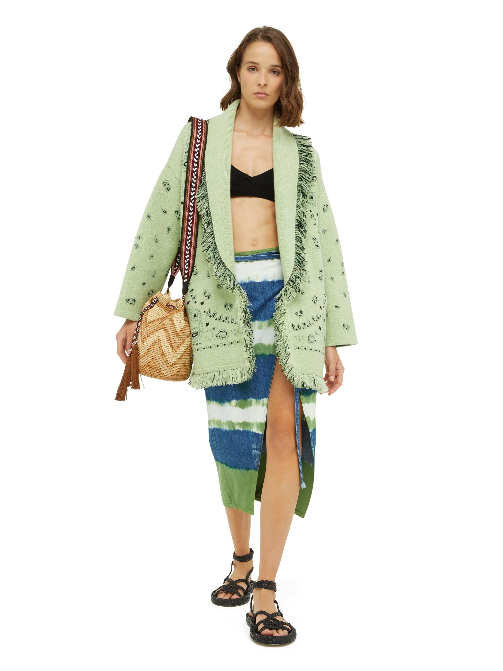 Magic Journey Denim Sarong Skirt - 3