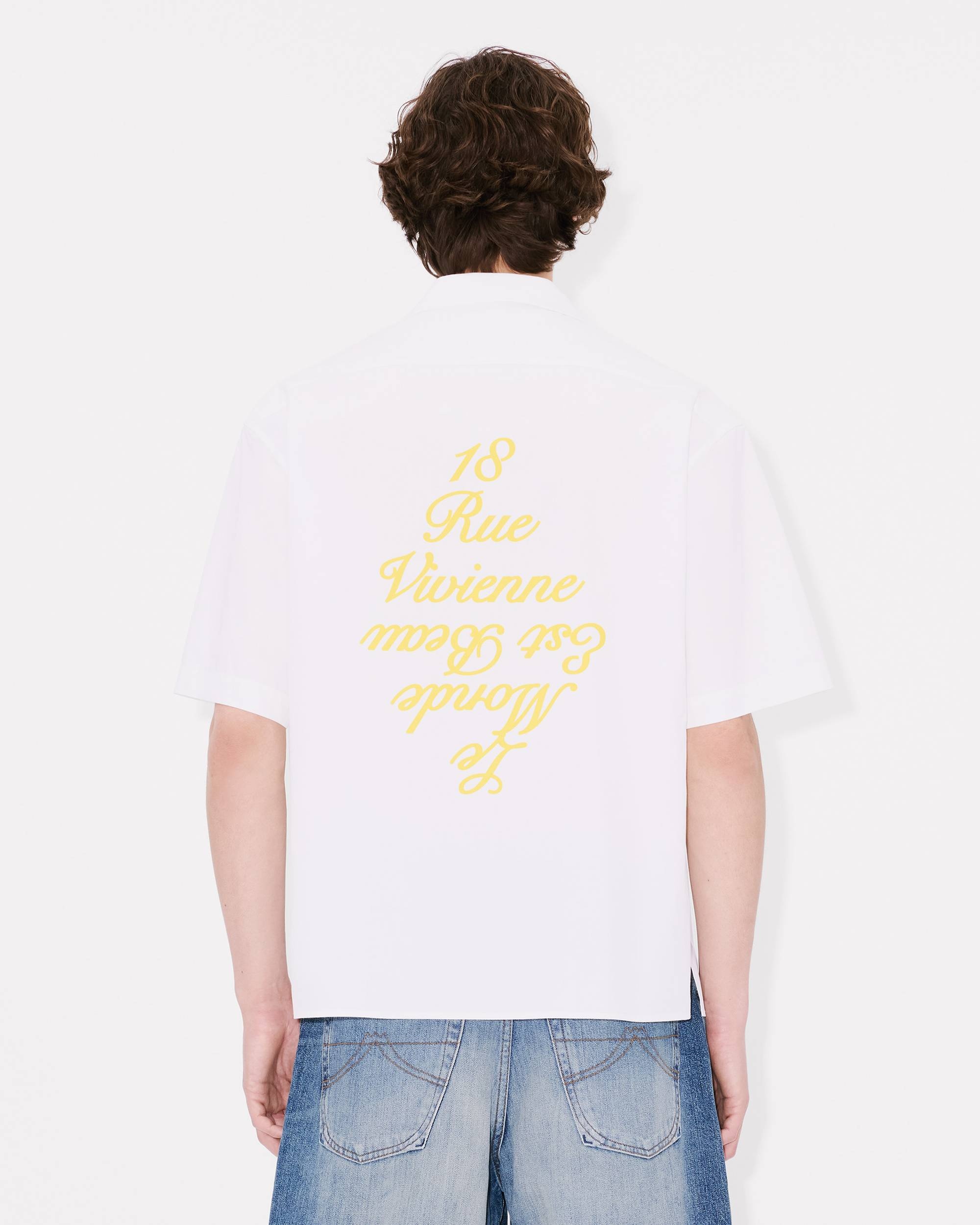 'KENZO Varsity' hawaiian shirt in cotton poplin - 4