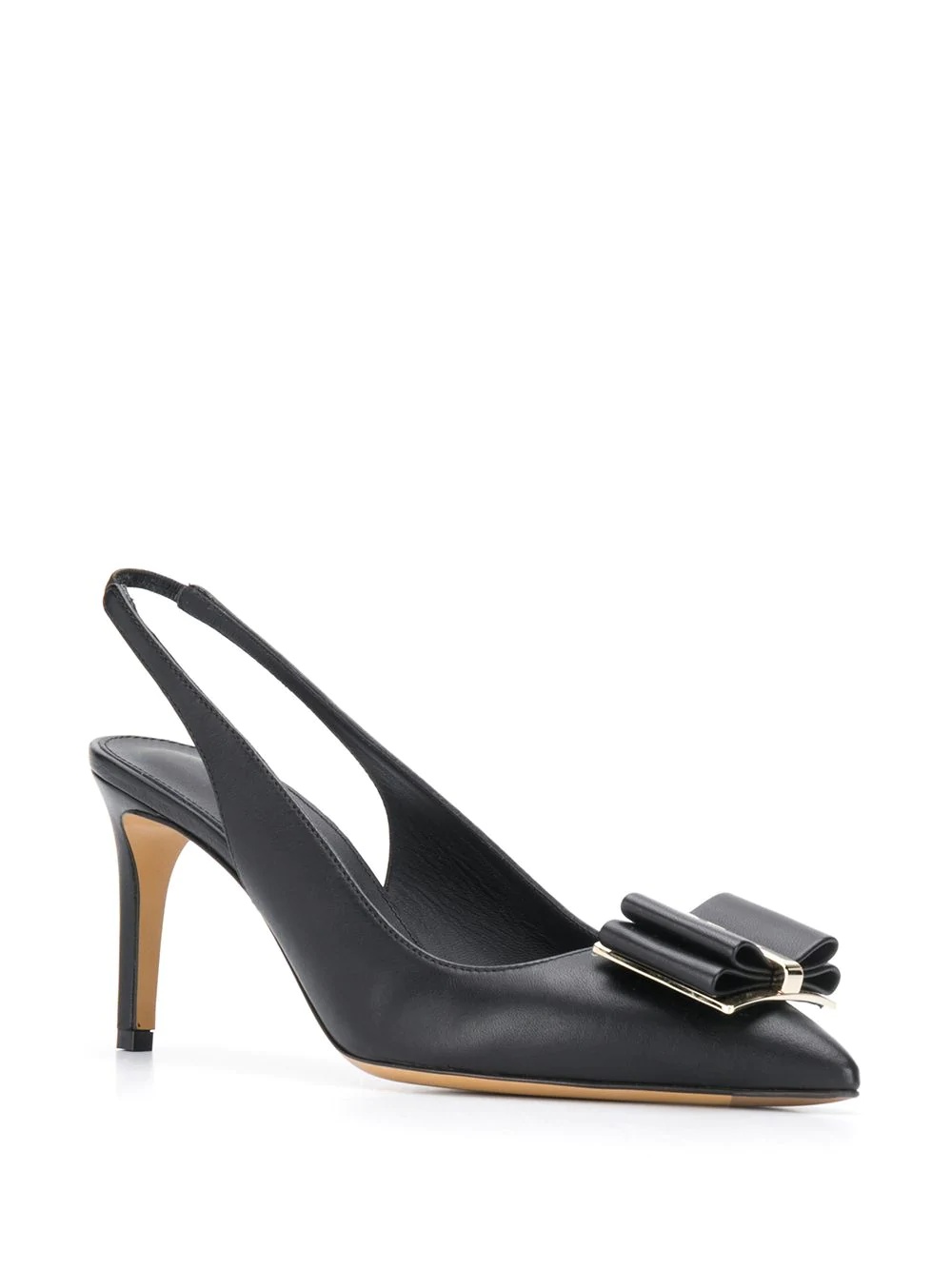 bow sling-back pumps - 2