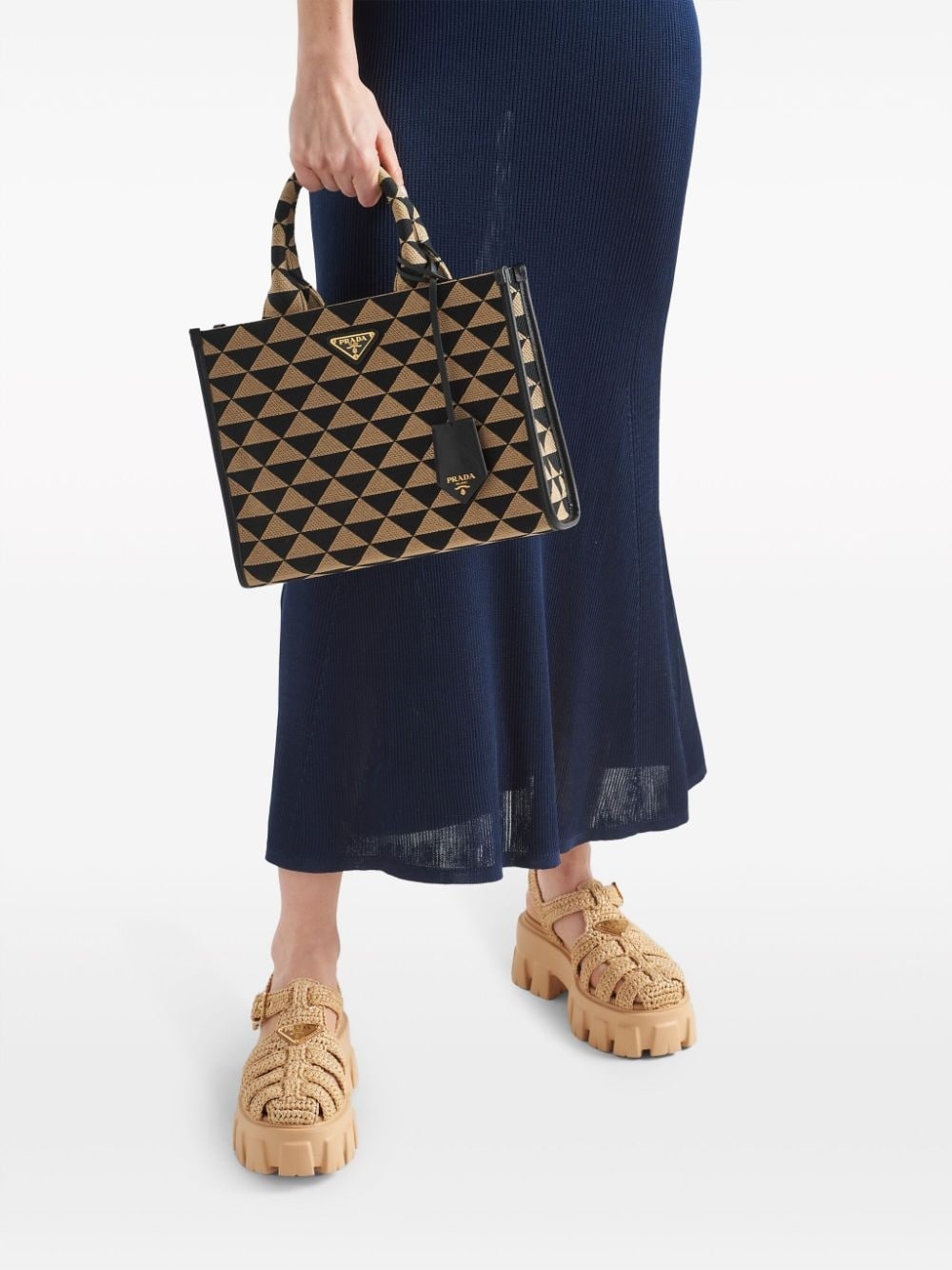 Monolith raffia sandals - 7