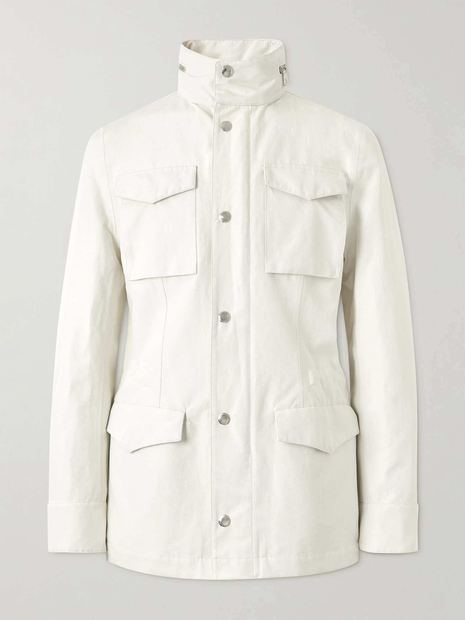 Linen and Silk-Blend Field Jacket - 1