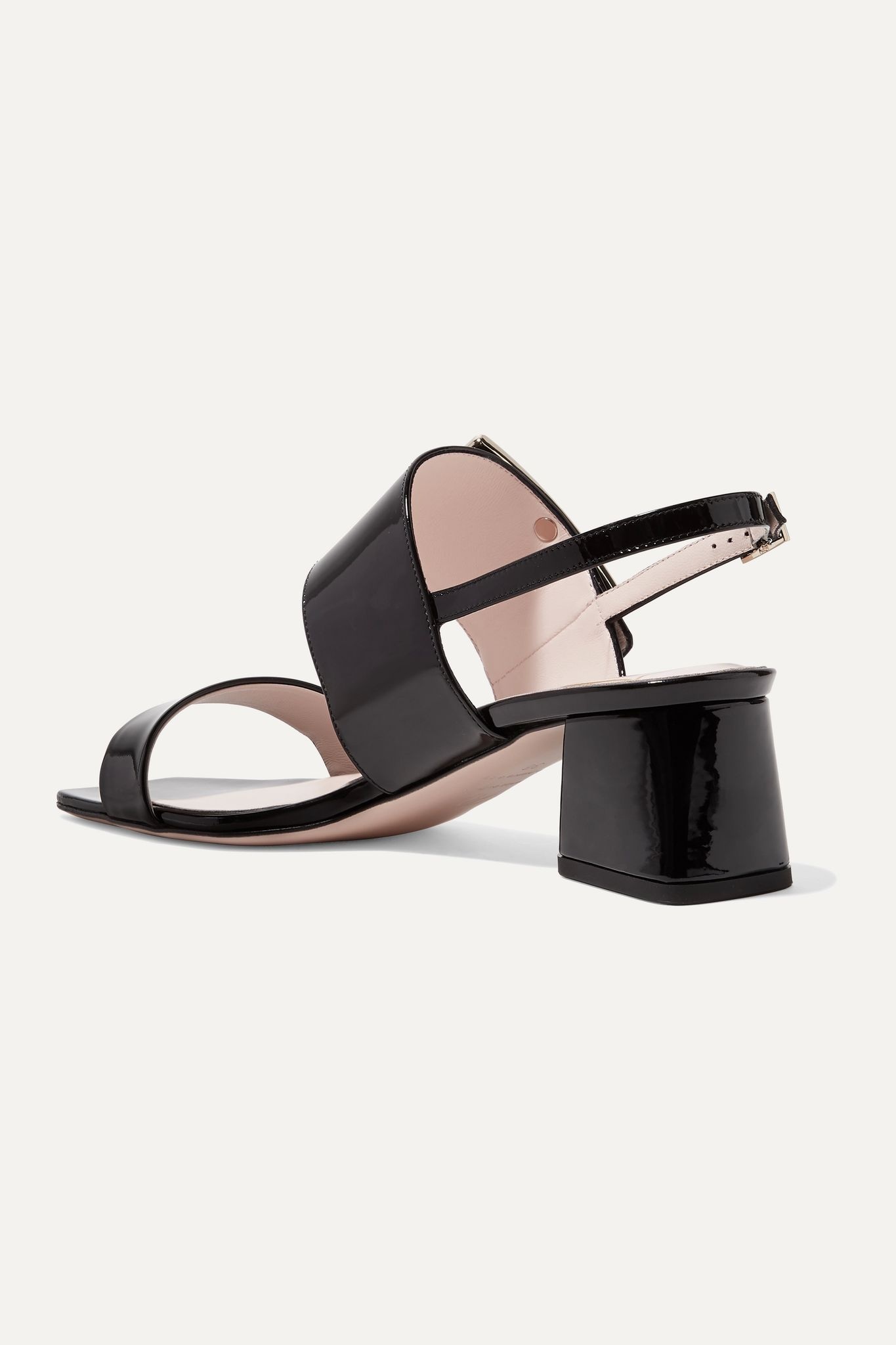 Gommettine patent-leather slingback sandals - 4