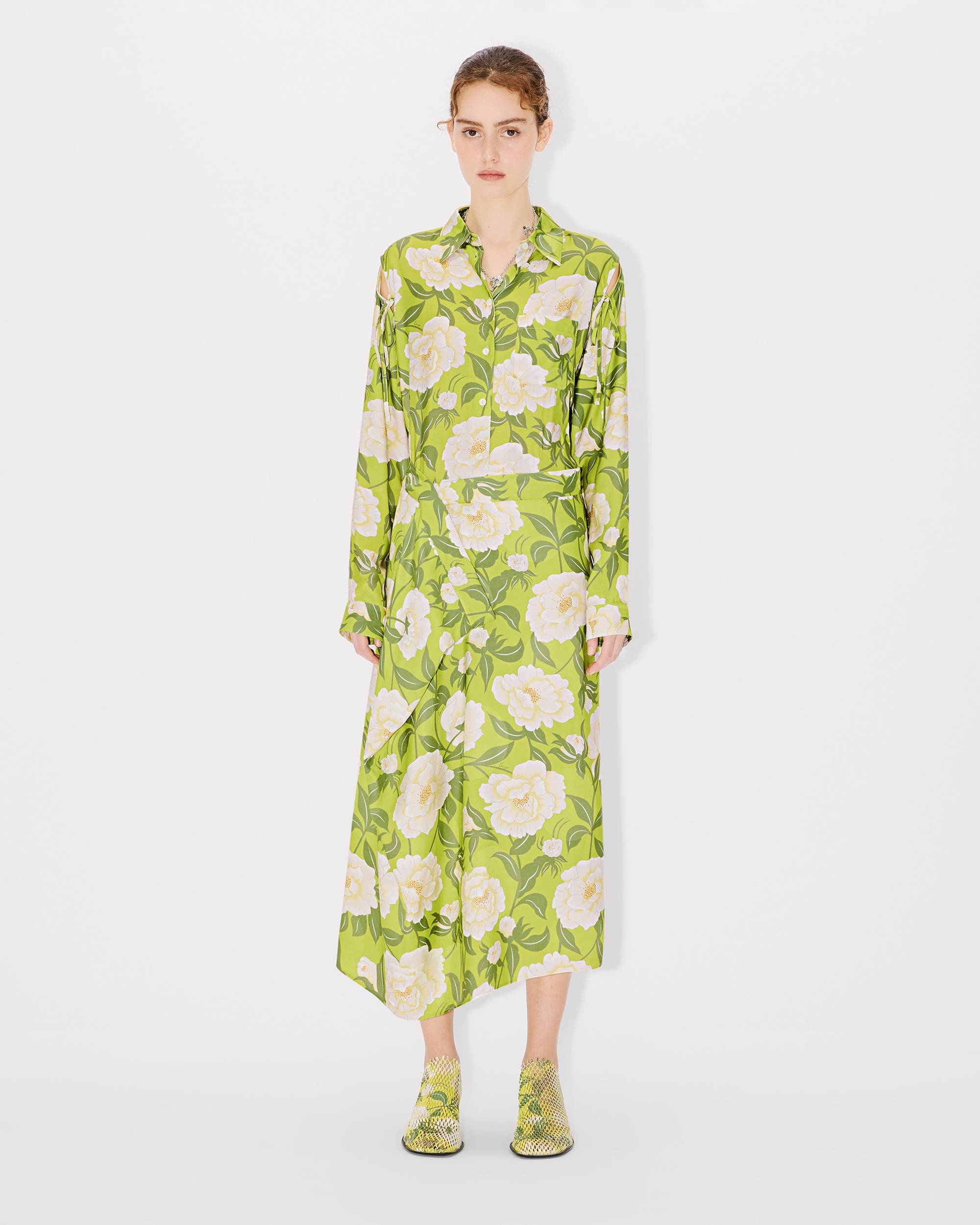 'KENZO Peonies' midi skirt - 3