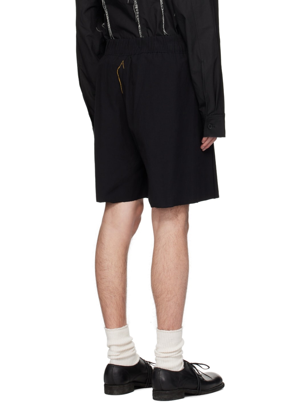Black Pleated Shorts - 3
