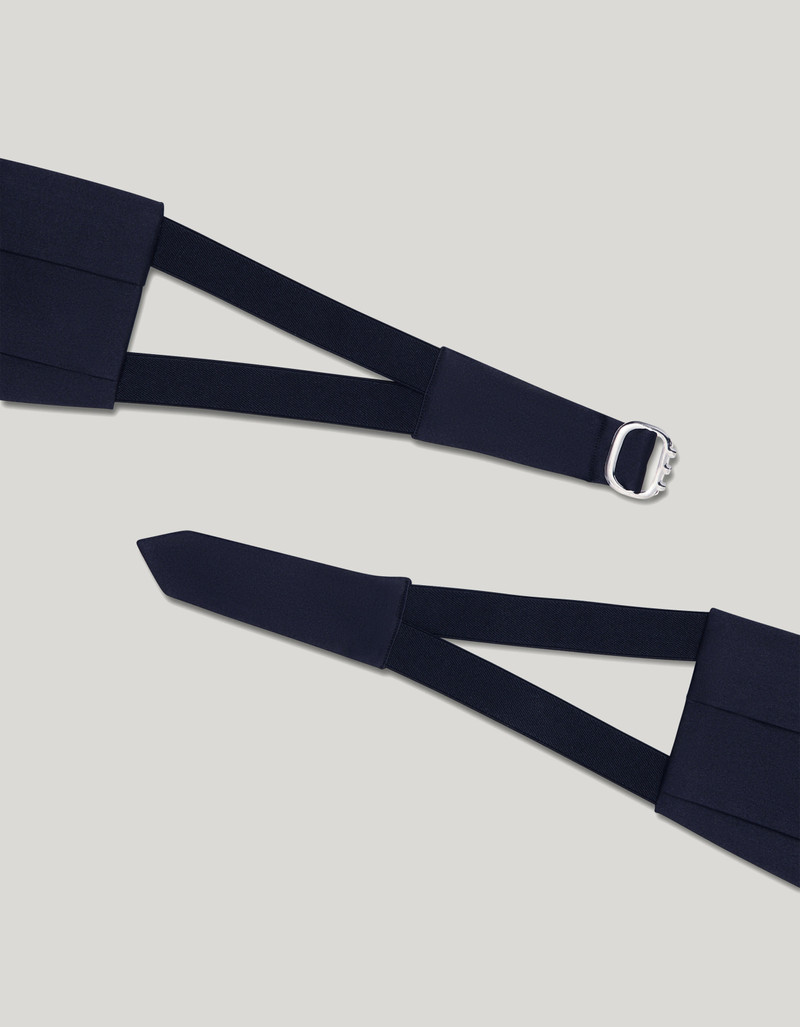 BLUE SILK CUMMERBAND - MEDIUM 3