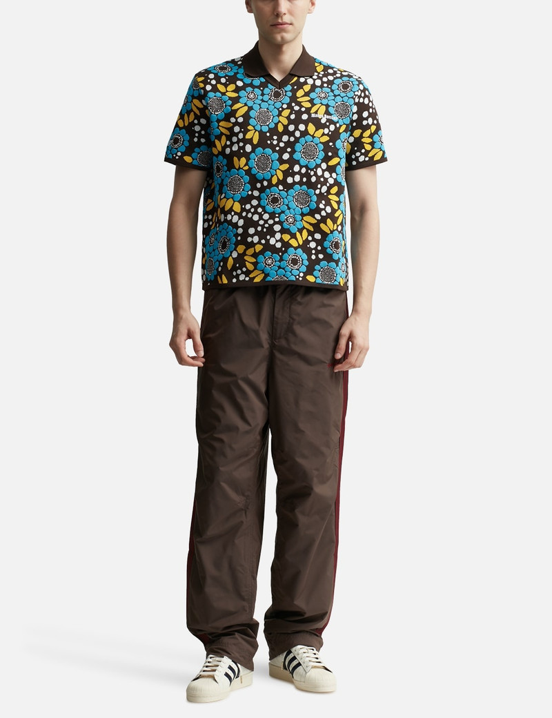 adidas Originals WALES BONNER KNIT FLORAL POLO SHIRT outlook