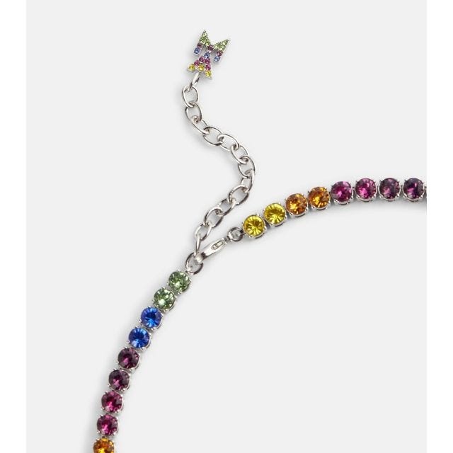 Rainbow Tennis Necklace - 4