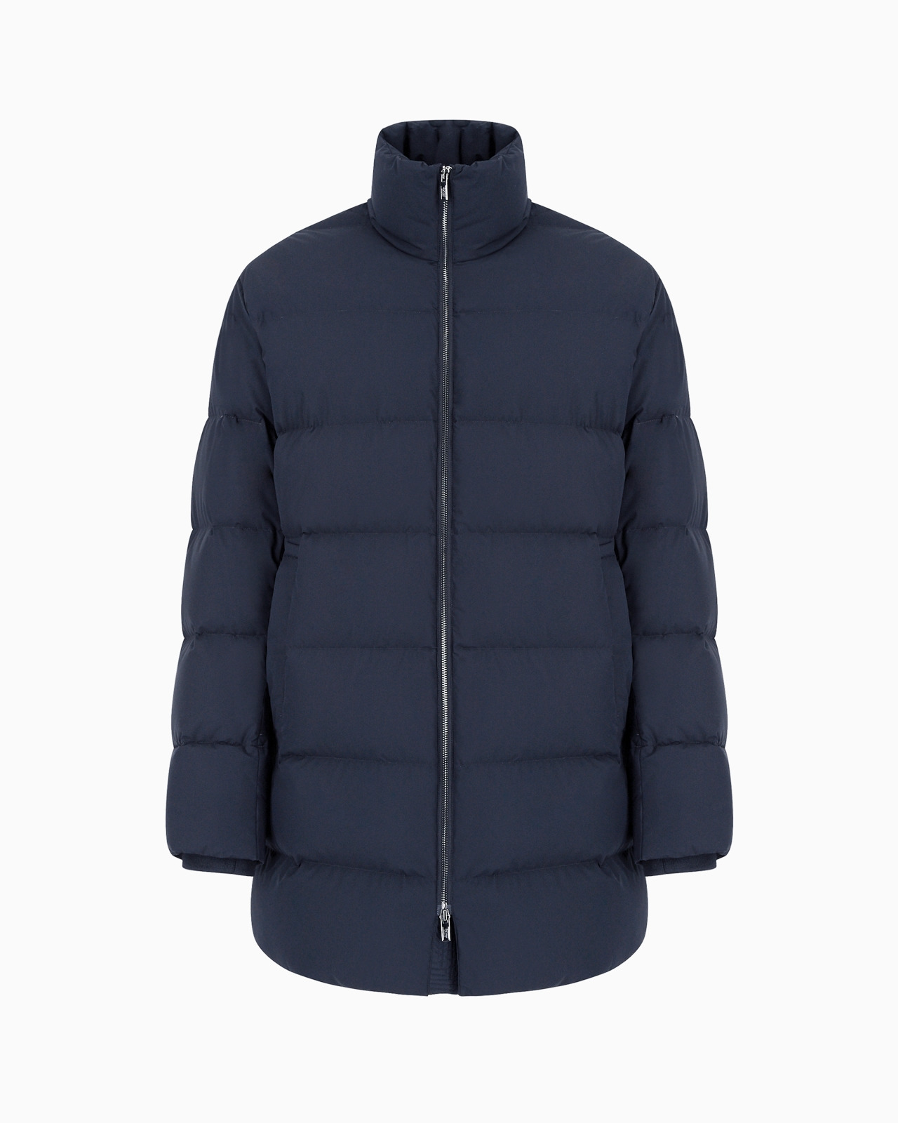Oversized, quilted nylon, full-zip puffer jacket - 1
