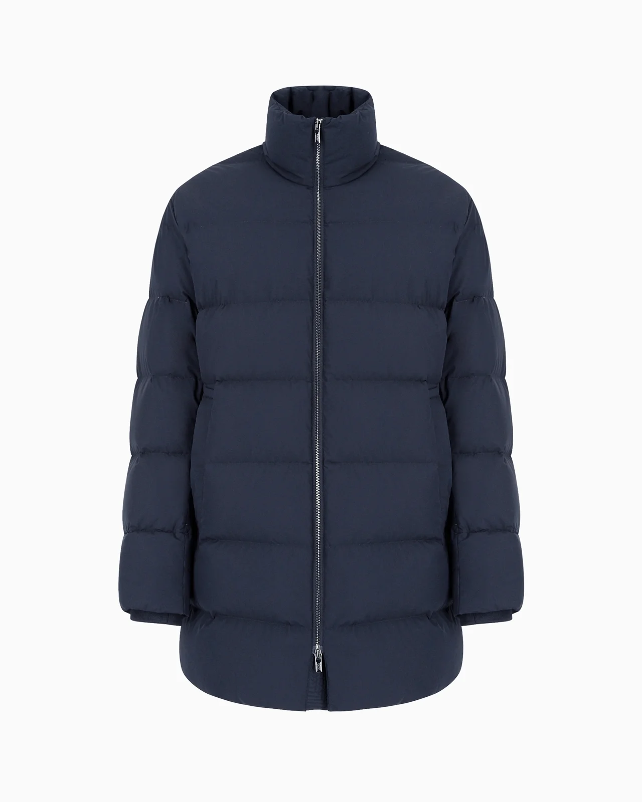 Oversized, quilted nylon, full-zip puffer jacket - 1