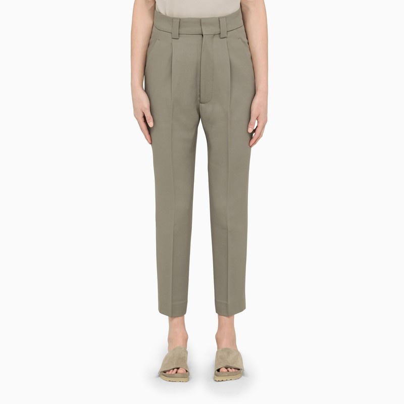 Eternal dusty Concrete cropped trousers - 1