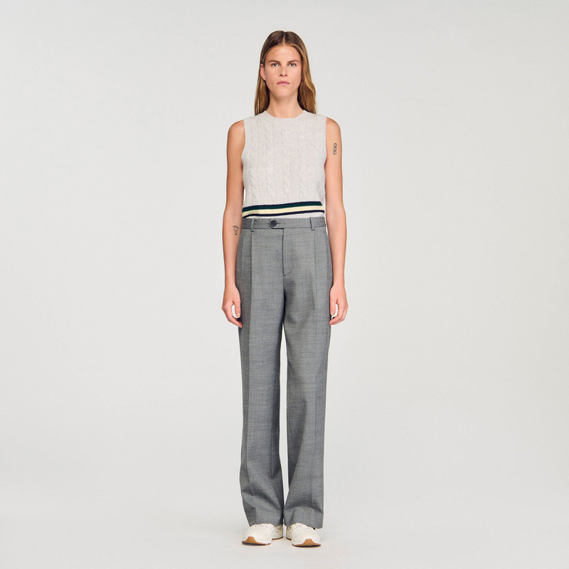 Sandro STRAIGHT-LEG TROUSERS outlook