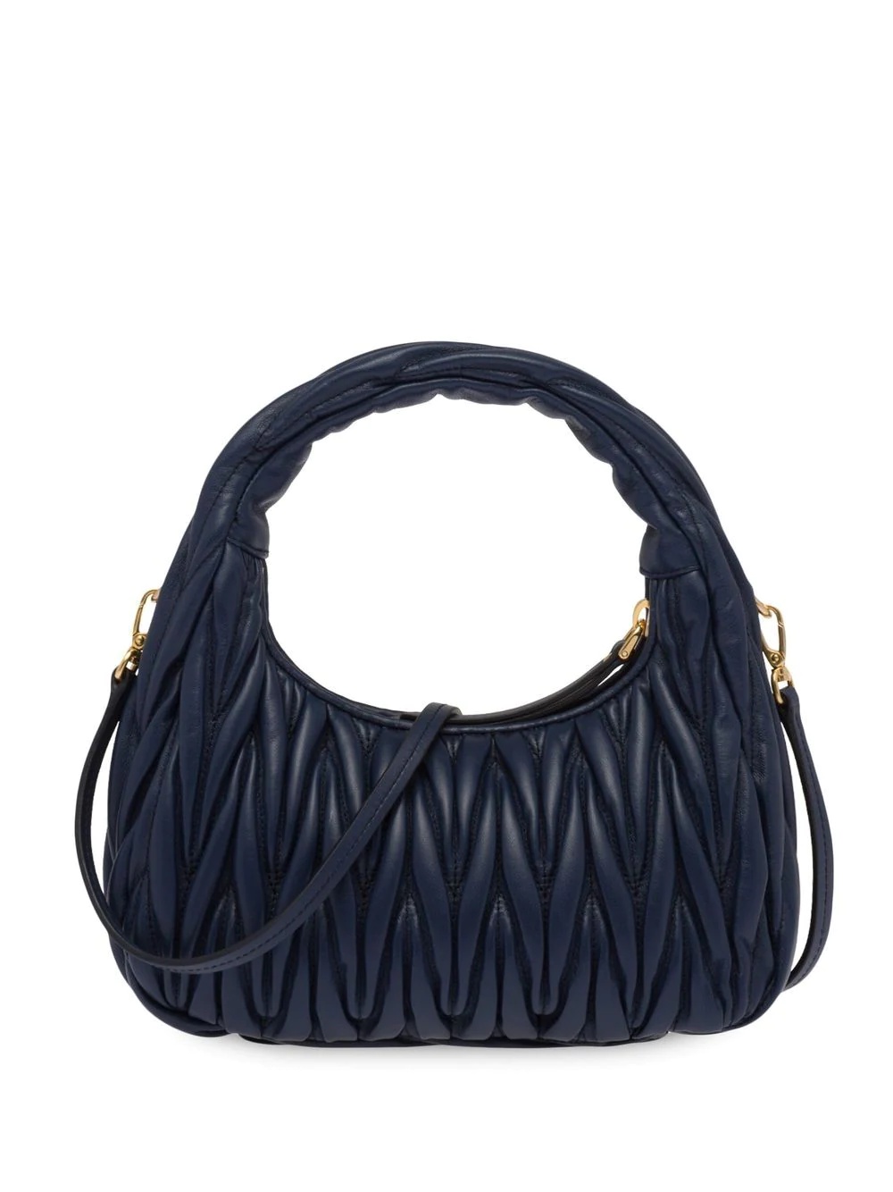 Miu Wander matelassé mini hobo bag - 3